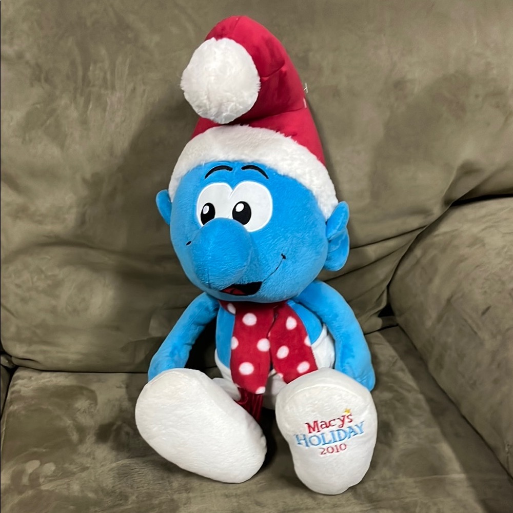 2010 Macy's Holiday 22” Blue Smurf Plush
